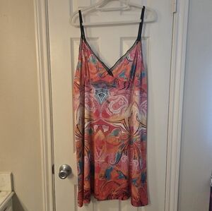 Nicole by Nicole Miller Plus-Size Colorful Mini Dress